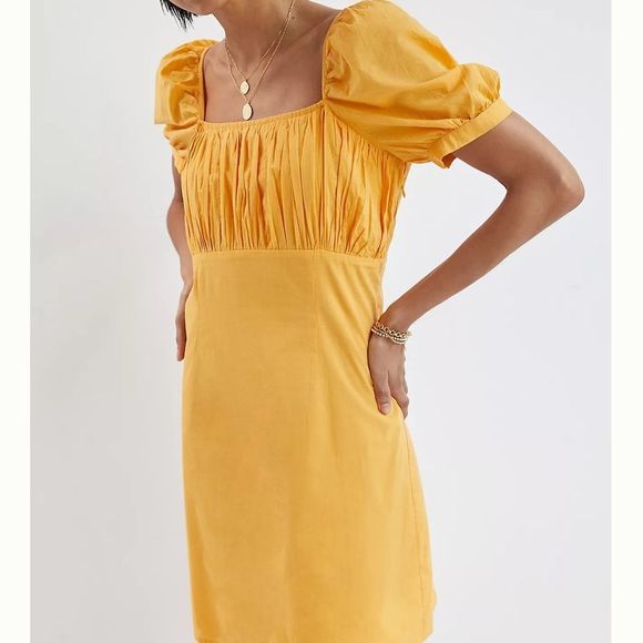 ANTHROPOLOGIE puffed sleeve mini dress - Picture 7 of 7